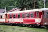 One of the cars brought to Čierny Balog from the Mariazellerbahn has already been adapted to the local colour scheme
