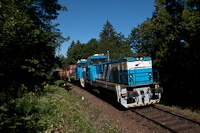 The ŽSSKC 736 012-6 seen between Kremnick Bane and Turček