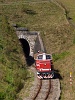 The ČSD T444 1082 seen between Tisovec-Bnovo and Tisovec