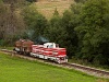 The ČSD T444 1082 seen between Zbojsk and Tisovec-Bnovo