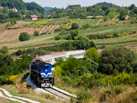 The HŽ 2044 006 seen between Podrute and Budinšina