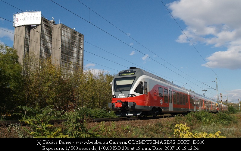The 5341 004-9 is a Székesfehérvár-bound commuter train photo