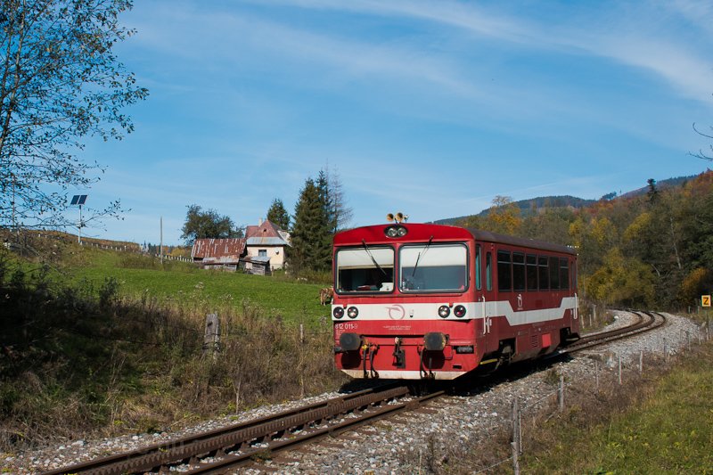 A ŽSSK 812 011-9 Fenyves s Gmrvg kztt fot