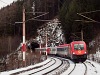 A GYSEV 1116 058-7 Wolfsbergkogel megállóhelyen a Kartnerkogel-Tunnel és a Kartnerkogel-Viadukt között