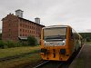 The 814 184-8 diesel railcar at Kutn Hora mesto