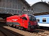 Az ÖBB 1216 229 <q>railjet</q> Praha hlavní nádraží állomáson
