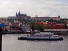 The Hrad and some riverboats on the Vltava