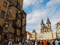 Prague - the Orloj, the astronomical clock at Old Town square (Staromestsk nmest)