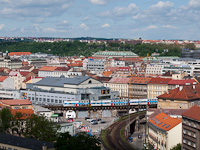 A CityElefant is arriving at Praha Masarykovo ndraž