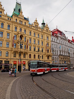 A Tatra T6A2 tram at nmest Republiky