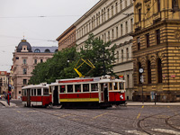 The Prague historic tram number 2272 at Jan Palach square