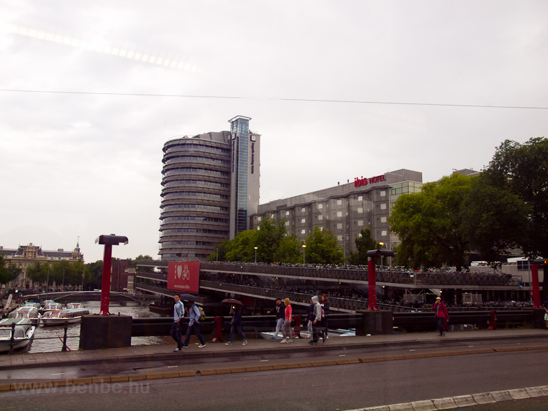 The oversized bicycle parking lot at Centraal Station photo