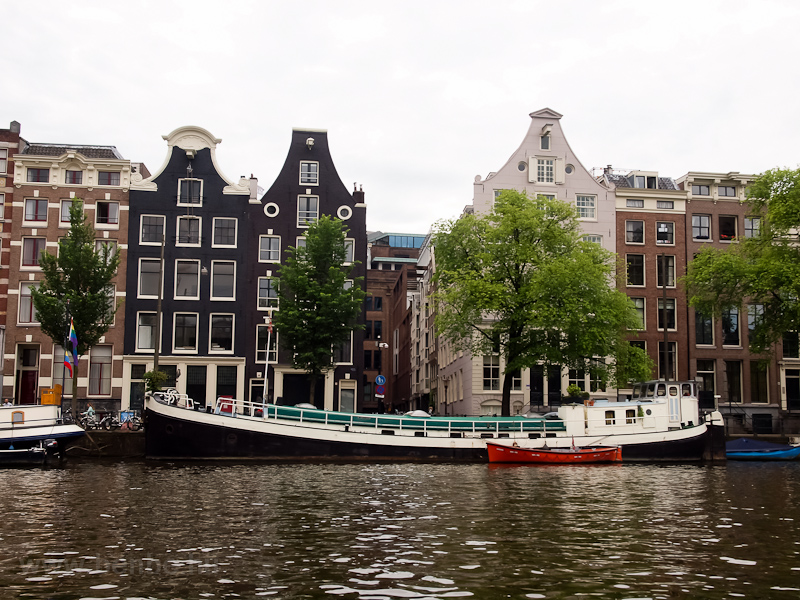 Boatride on the canals of Amsterdam photo