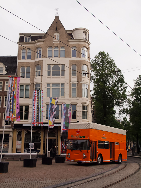 Heineken emeletes busz Amszterdamban fot