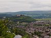 View form the Wallace Monument with a ScotRail class 170 Turbostar DMU on its way towards Perth from Stirling