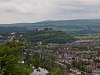 View form the Wallace Monument with a ScotRail class 158 BREL Express DMU on its way towards Perth from Stirling