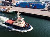 Amsterdam port: the Friesland tug