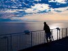 Traveling on the ferry Princess Seaways on its way to Newcastle upon Tyne