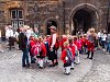 Scottish pupils visiting Edinburgh Castle