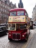 Double-decker sightseeing bus at Edinburgh