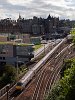 An EastCoast IC225 is seen arriving at Edinburgh Waverley from London