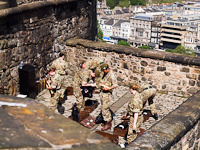 Artillery men preparing at Edinburgh Castle