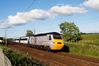 EastCoast IC125 High Speed Train Longniddry s Prestonpans kztt Edinburgh elővrosban