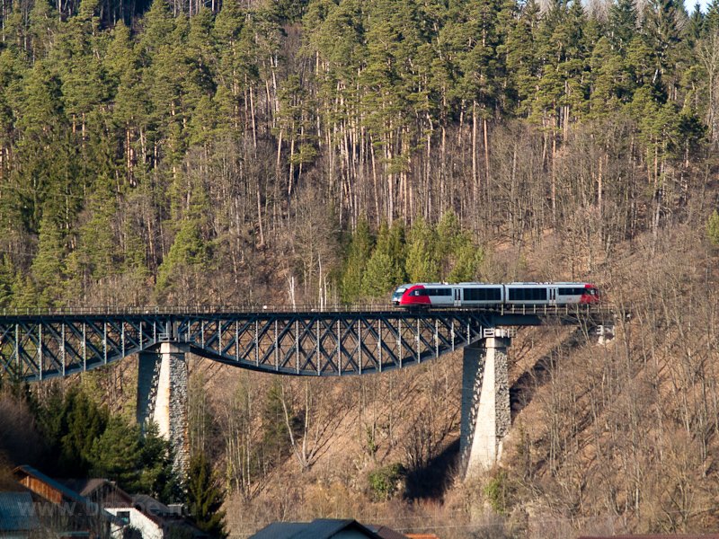 Egy BB 5022  Dechantskirchen s Rohrbach-Vorau kztt a Lafnitz-Viadukton fot