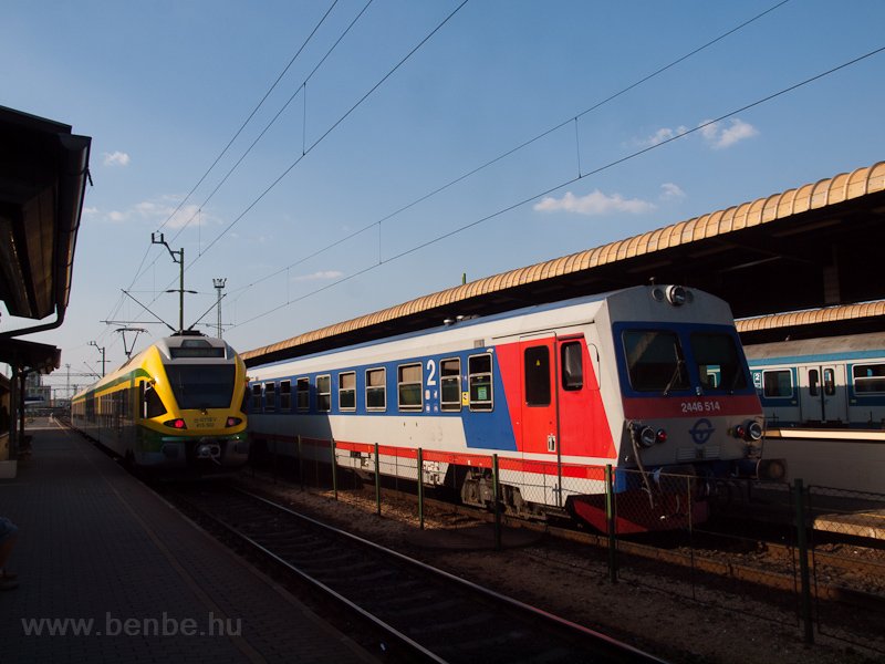 A GYSEV 415 502 s a 2446 514 Szombathely llomson (a msik vgnek a plyaszma 1446 514) fot