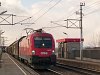 Az ÖBB 1116 001-7 tehervonattal Pándorfalu község megállóhelyen