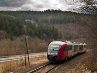 The BB 5022 033-2 seen between Sinnersdorf and Schffernsteg in the Pinka valley