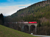 Egy ÖBB 2016  Aspang Markt és Ausschlag-Zöbern között az Ungarbach I viadukton