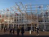 Leiden Centraal station with Christmas decoration