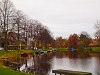 The Singel and its curves in Leiden - the old moat was dug to the feet of the old city walls