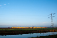 A 4+6 part coupled NS Sprinter LightTrain trainset between Voorschoten and De Vink