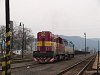 The ŽSCS 752 041-4 and 742 352-8 at Flek (Fil'akovo, Slovakia)