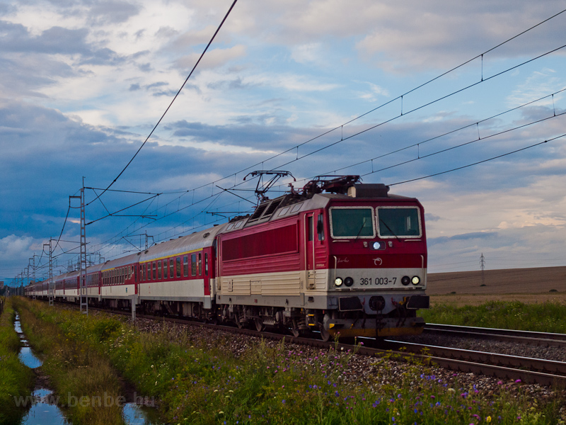 The ŽSSK 361 003-7 seen between Poprad-Tatry and Ganovce photo