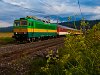 An unidentified ŽSSK class 163 Pershing seen between Ganovce and Poprad-Tatry