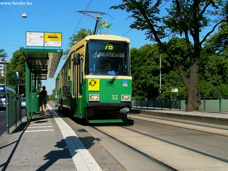 Nr I. villamos a Mannerheimintie als szakaszn (Helsinki) fot