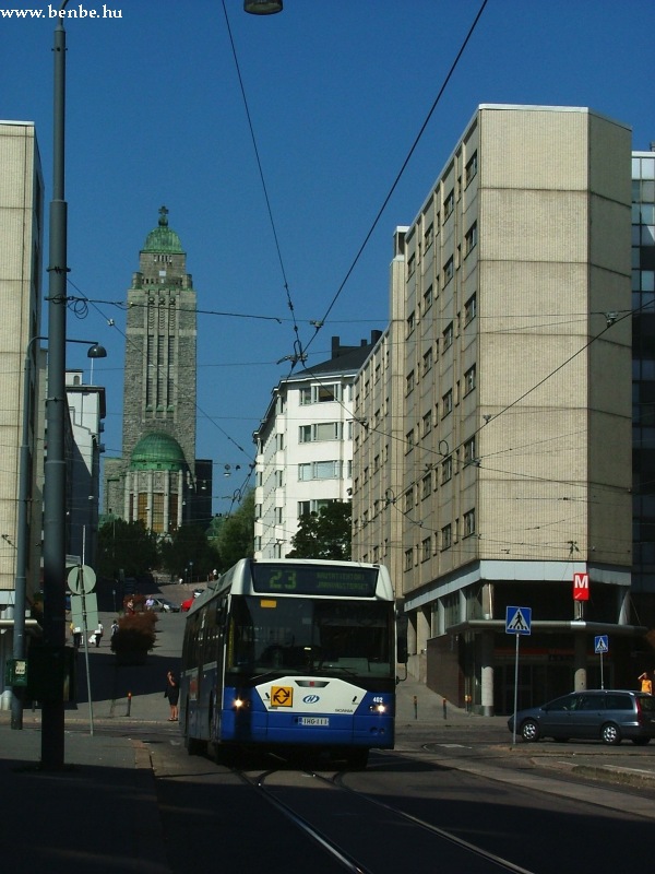 Ikarus E94 Helsinki Hakaniemi negyedben fot