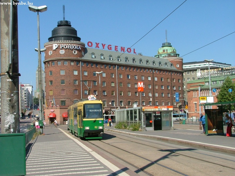 Nr II. villamos Helsinki Hakaniemi negyedben fot