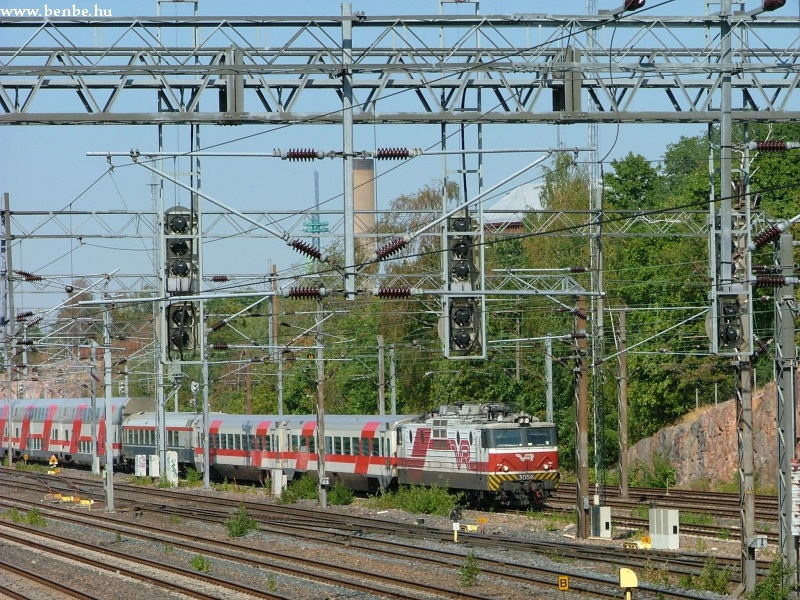 Sr1 mozdony hzza IC vonatt Helsinkibe fot