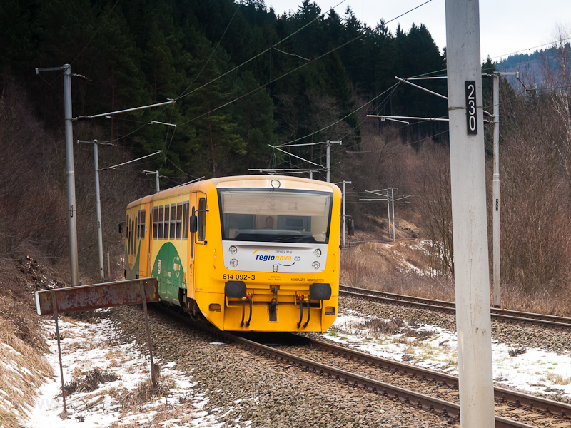 The ČD 814 092-3 seen  photo