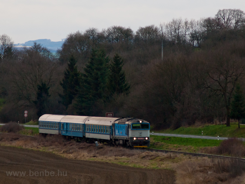 The ČD 754 075-0 seen  photo