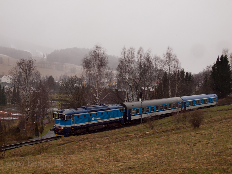 The ČD 750 715-5 seen between Lipov Lzne and Lipov Lzne zastvka photo