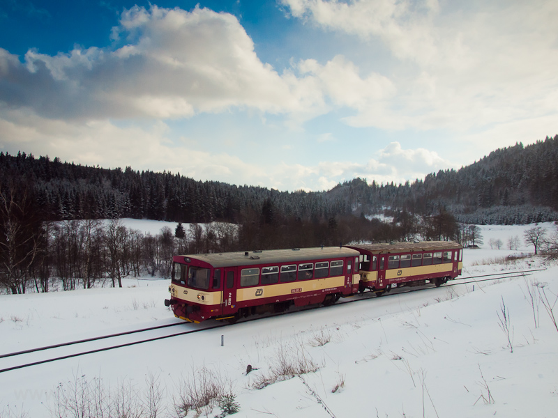 The ČD 810 262-6 seen between Brann and Ostružn photo