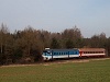 The ČD 854 203-7 seen between Kralice nad Oslou and Rapotice