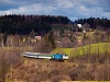 The ČD 754 086-7 seen between Frenstt pod Radhoštm and Kunčice pod Ondřejnkem