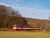 The ČD 854 201-1 seen between Střelice Doln and Troubsko