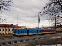 The ČD 842 002-8 seen at Uhersky Brod